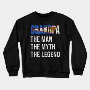 Grand Father American Samoan Grandpa The Man The Myth The Legend - Gift for American Samoan Dad With Roots From  American Samoa Crewneck Sweatshirt